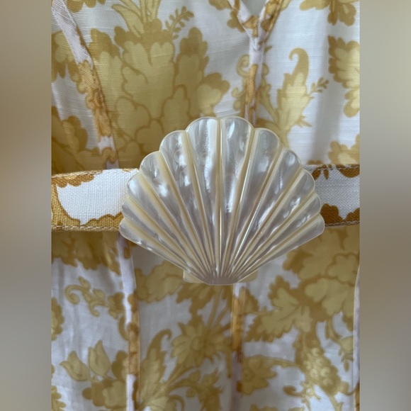 NWOT ZIMMERMANN Postcard floral-print linen and silk-blend midi dress  size 2AU - Picture 7 of 9